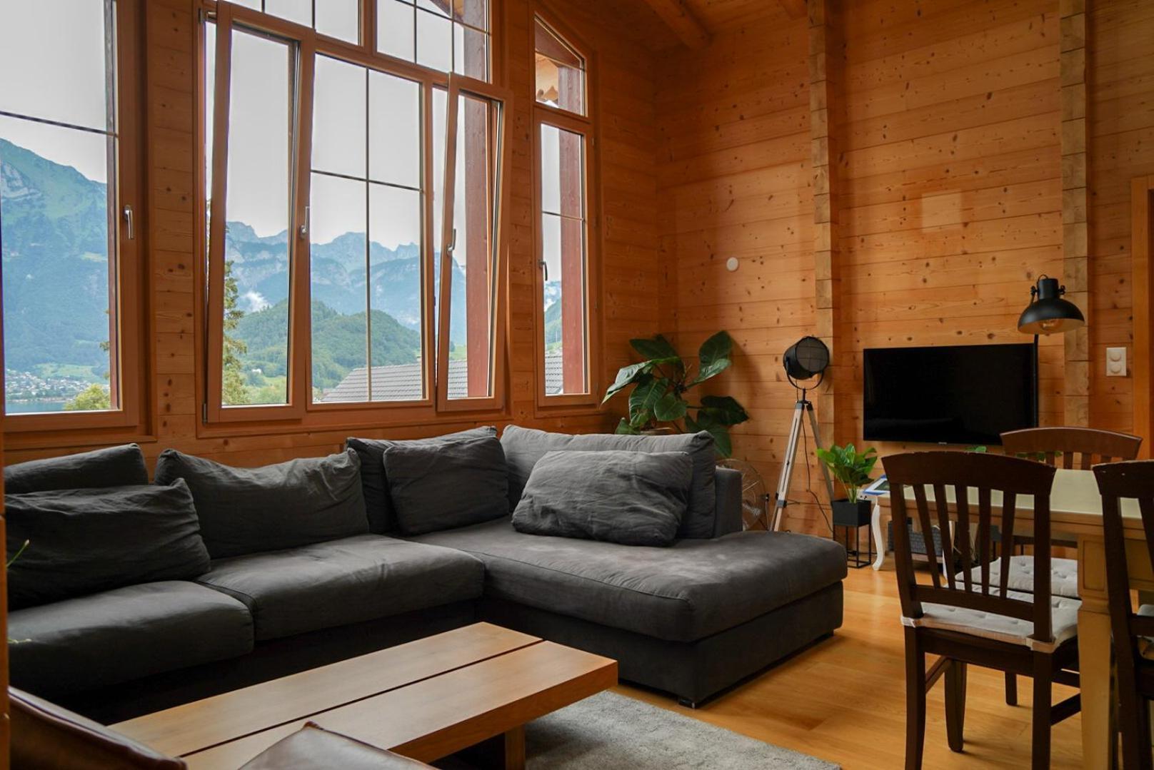 Doodle'S Amazing Chalet -Walensee - Flumserberg - Churfirsten - Heidiland - Pool - Sauna Mols エクステリア 写真
